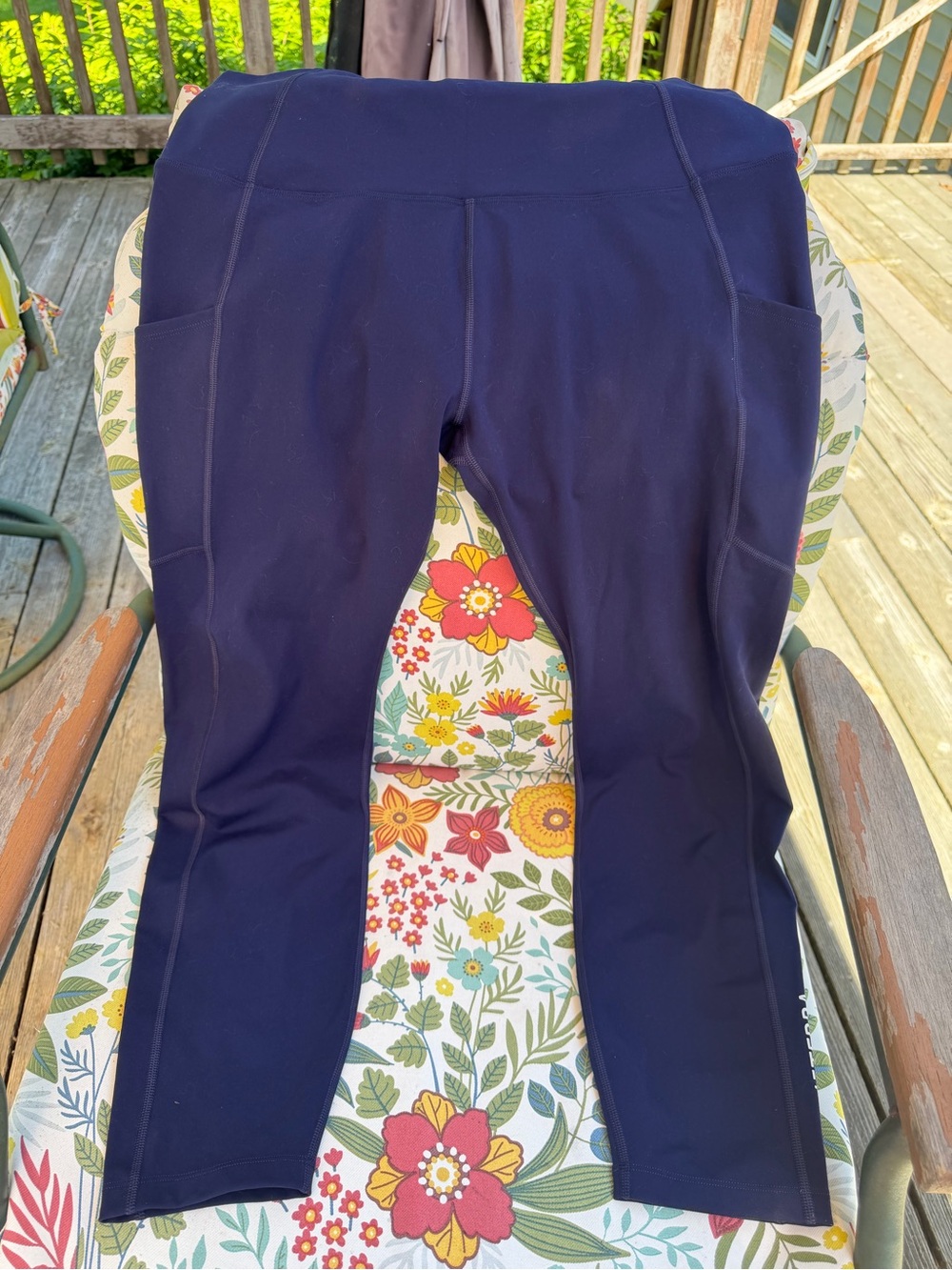 Women’s doTERRA Navy Blue High Waisted Leggings 2XL Athletic Pocket Pants